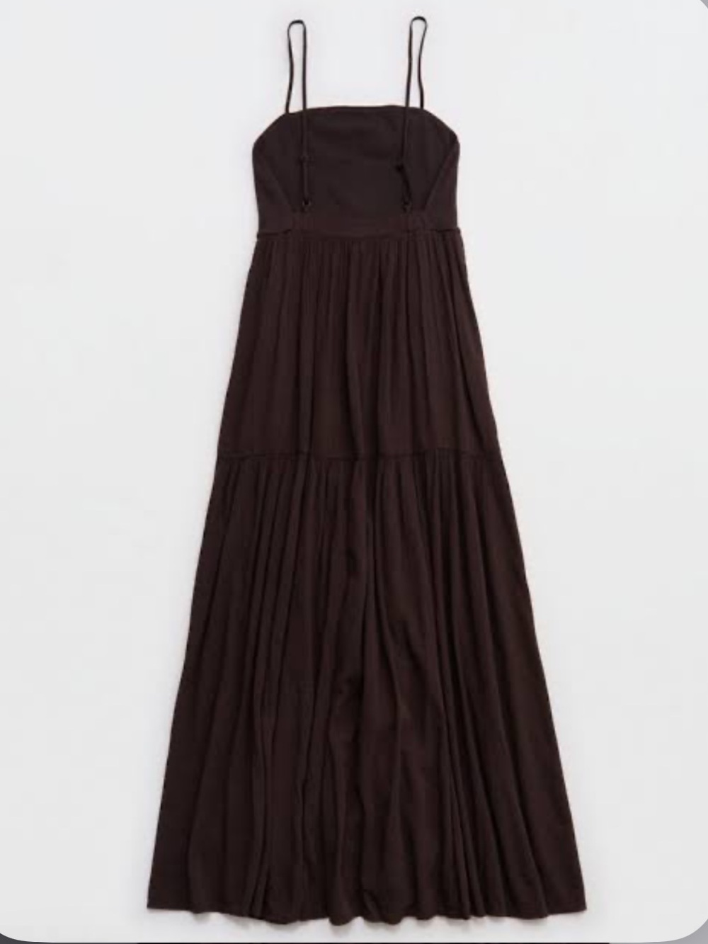 Aerie On-The-Down-Low Back Dress